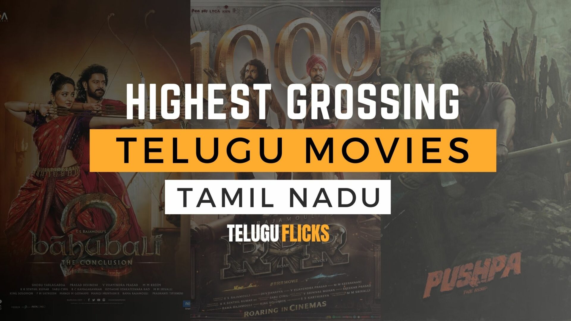 Highest Grossing Telugu Movies In Tamil Nadu TeluguFlicks